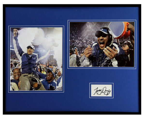 Tony Dungy Signed Framed 16x20 Photo Set JSA Colts Super Bowl XLI