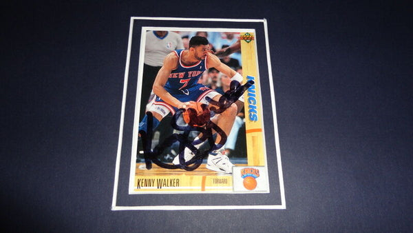 Kenny Sky Walker Dunk Signed Framed 11x17 Photo Display Knicks