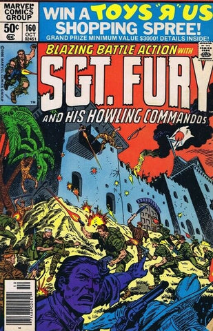 Sgt Fury #160 ORIGINAL Vintage 1980 Marvel Comics 