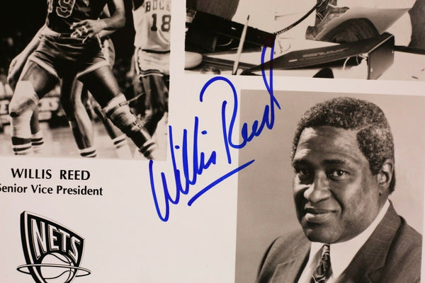 Willis Reed Knicks Signed Framed 16x20 Photo Set Display 