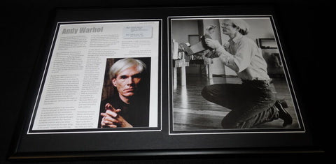 Andy Warhol Framed 12x18 Photo Display 