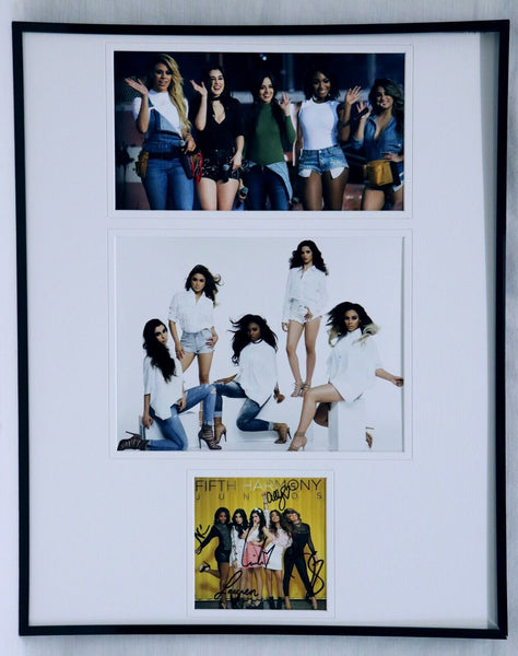 Fifth Harmony w/ Camila Cabello Signed Framed 16x20 Photo Display