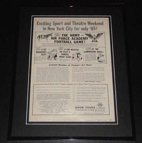 1959 Air Force vs Army Football 11x14 Framed ORIGINAL Vintage Advertisement