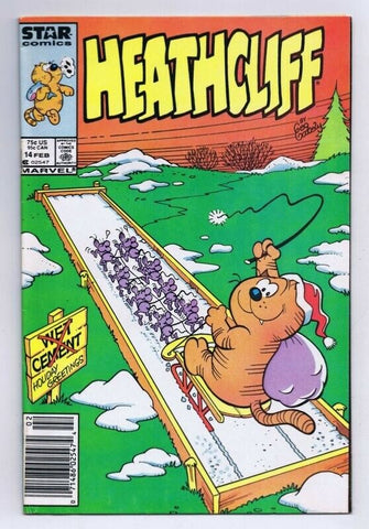 Heathcliff #14 ORIGINAL Vintage 1987 Marvel Comics 