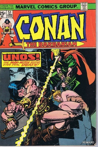 Conan the Barbarian #51 ORIGINAL Vintage 1975 Marvel Comics Unos