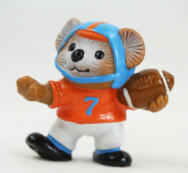 VINTAGE 1984 Gibson Greeting Cards Football Bear Action Figure