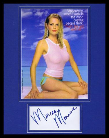 Mircea Monroe Signed Framed 11x14 Swimsuit Photo Display