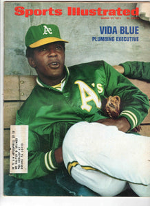 Mar 27 1972 Sports Illustrated Magazine Vida Blue A's