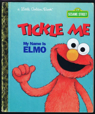 ORIGINAL Vintage 1993 Sesame Street Tickle Me Elmo Golden Book 