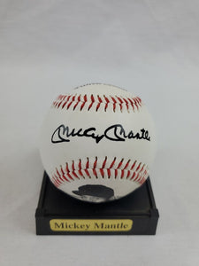 Mickey Mantle Record Breakers of Baseball Facsimile Signed Baseball