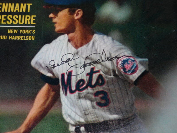 Bud Harrelson Signed Framed 1970 Sports Illustrated Magazine Cover Mets