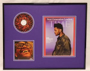 The Weeknd Signed Framed 16x20 CD + Time Cover Display Weeknd Direct