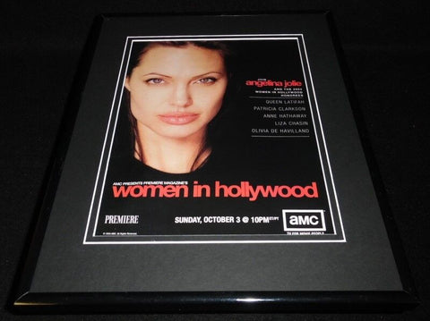 AMC Women in Hollywood 2004 Framed 11x14 ORIGINAL Advertisement Angelina Jolie