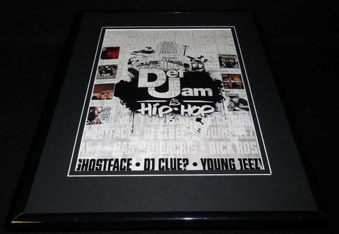 Def Jam 2007 Framed 11x14 ORIGINAL Vintage Advertisement Jay Z Rick Ross Nas 