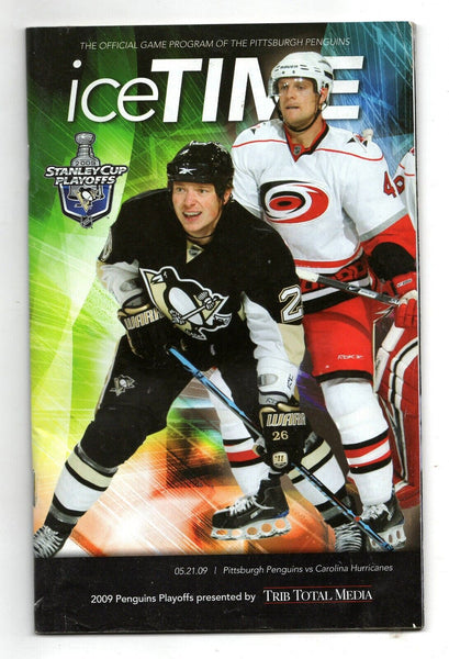 May 21 2009 Pittsburgh Penguins Carolina Playoff Program Evgeni Malkin Hat Trick