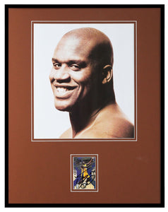 Shaquille O'Neal Signed Framed 16x20 Photo Display Lakers Heat Magic