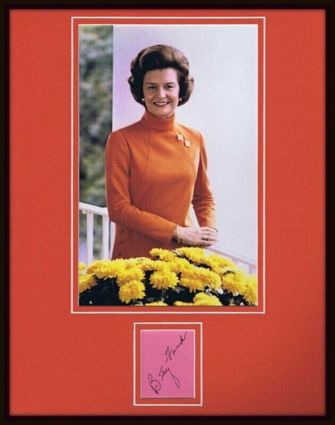 Betty Ford Signed Framed 11x14 Photo Display First Lady Gerald Ford Wife