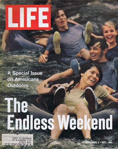 ORIGINAL Vintage Life Magazine September 3 1971 Endless Weekend