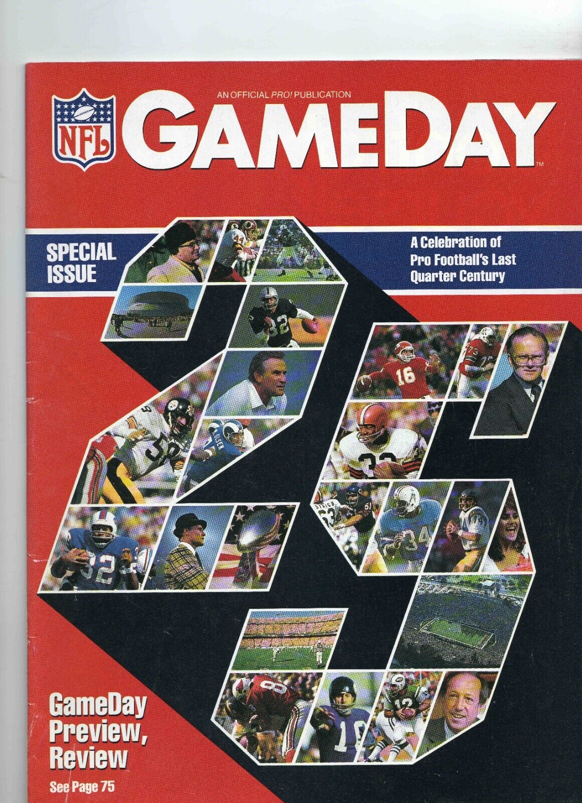 VINTAGE 1985 Gameday NFL Magazine Special Issue