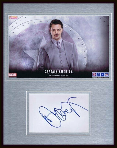 Dominic Cooper Signed Framed 11x14 Photo Display AW Captain America