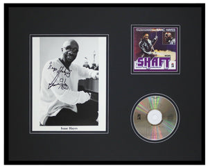 Isaac Hayes Signed Framed 16x20 Photo & Shaft Soundtrack CD Display Hayes LOA