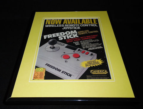 1988 Nintendo Freedom Stick NES Framed 11x14 ORIGINAL Vintage Advertisement 