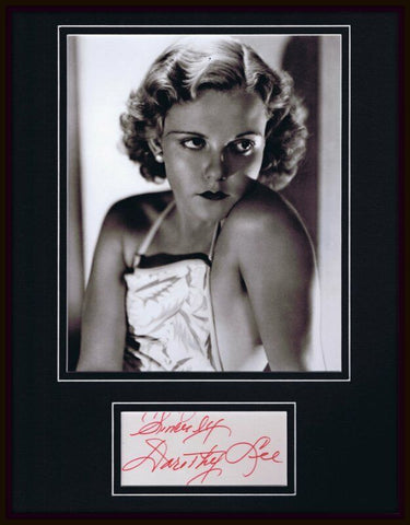 Dorothy Lee Signed Framed 11x14 Photo Display