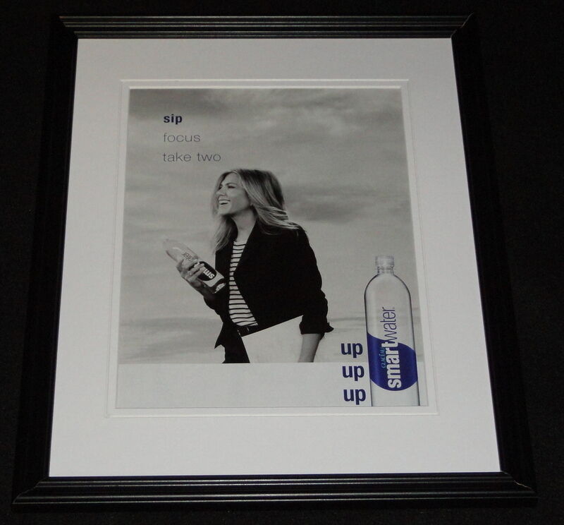 Jennifer Aniston 2015 Smart Water Framed 11x14 ORIGINAL Advertisement