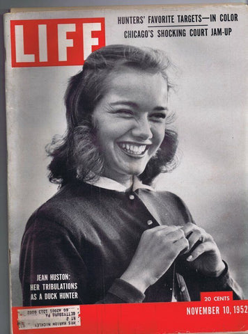 ORIGINAL Vintage Life Magazine November 10 1952 Jean Huston