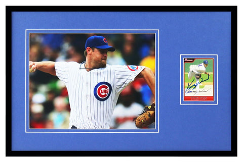 Kerry Wood Signed Framed 11x17 Photo Display Cubs