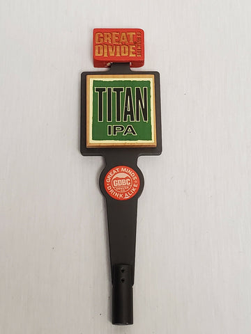 ORIGINAL Vintage Great Divide Brewing Titan IPA Beer Tap Handle  