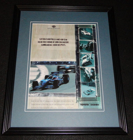 1999 Toyota Racing Framed 11x14 ORIGINAL Vintage Advertisement