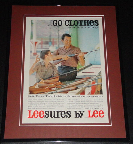 1959 Lee Leesures 11x14 Framed ORIGINAL Vintage Advertisement