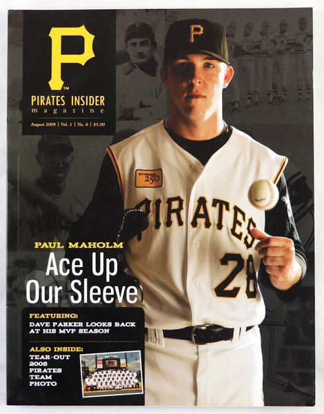 Aug 2008 Pittsburgh Pirates Insider Magazine Paul Maholm