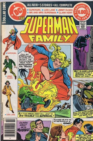 Superman Family #199 ORIGINAL Vintage 1980 DC Comics Supergirl