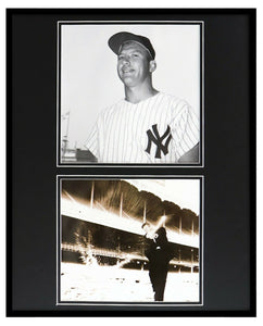 Mickey Mantle Framed 16x20 Photo Display New York Yankees