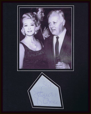 James Bacon Signed Framed 11x14 Photo Display JSA w/ Lana Turner