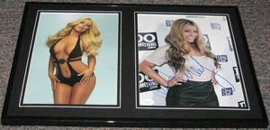 Aubrey O'Day Signed Framed 12x18 Photo Set JSA Danity Kane