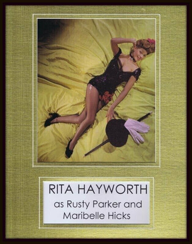 Rita Hayworth Cover Girl Framed 11x14 Photo Display 