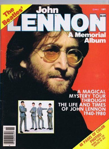 ORIGINAL Vintage 1981 John Lennon Memorial Album Magazine The Beatles