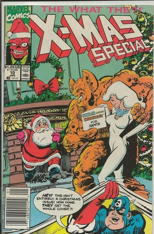 What The? #10 X Mas Special ORIGINAL Vintage 1991 Marvel Comics 1st Bart Simpson