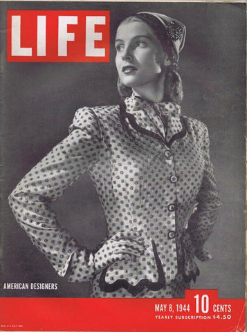 ORIGINAL Vintage Life Magazine May 8 1944 American Designers