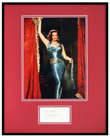 Jane Russell Signed Framed 16x20 Photo Display JSA 