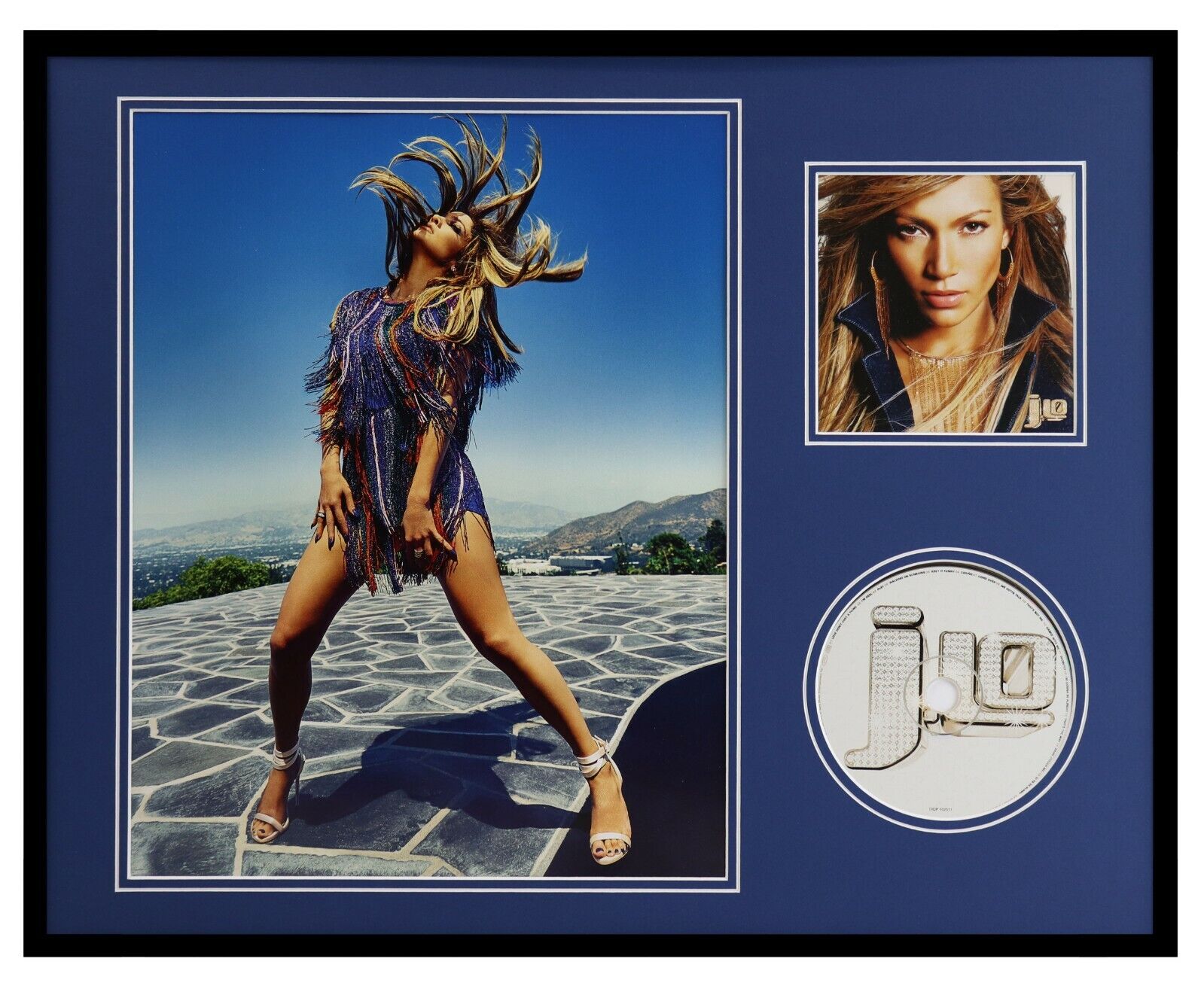 Jennifer Lopez Framed 16x20 JLo CD & Photo Display