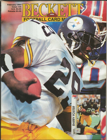 ORIGINAL Vintage Feb 1993 Beckett Football Card Magazine Barry Foster S Young