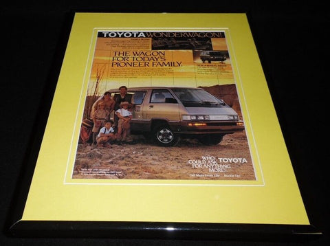 1987 Toyota WonderWagon Framed 11x14 ORIGINAL Vintage Advertisement