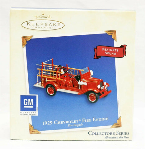 VINTAGE 2003 Hallmark Keepsake Christmas Ornament 1929 GM Chevy Fire Engine