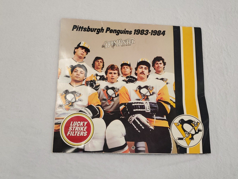 VINTAGE 1983-84 Pittsburgh Penguins Lucky Strike Cigarettes Calendar