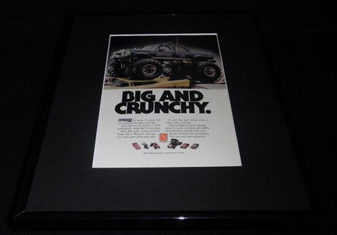 1985 AMT Models Bigfoot Framed 11x14 ORIGINAL Vintage Advertisement