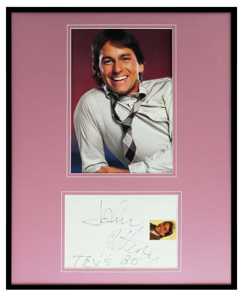 John Ritter Signed Framed 16x20 Photo Display w/ Tex's Son Inscription